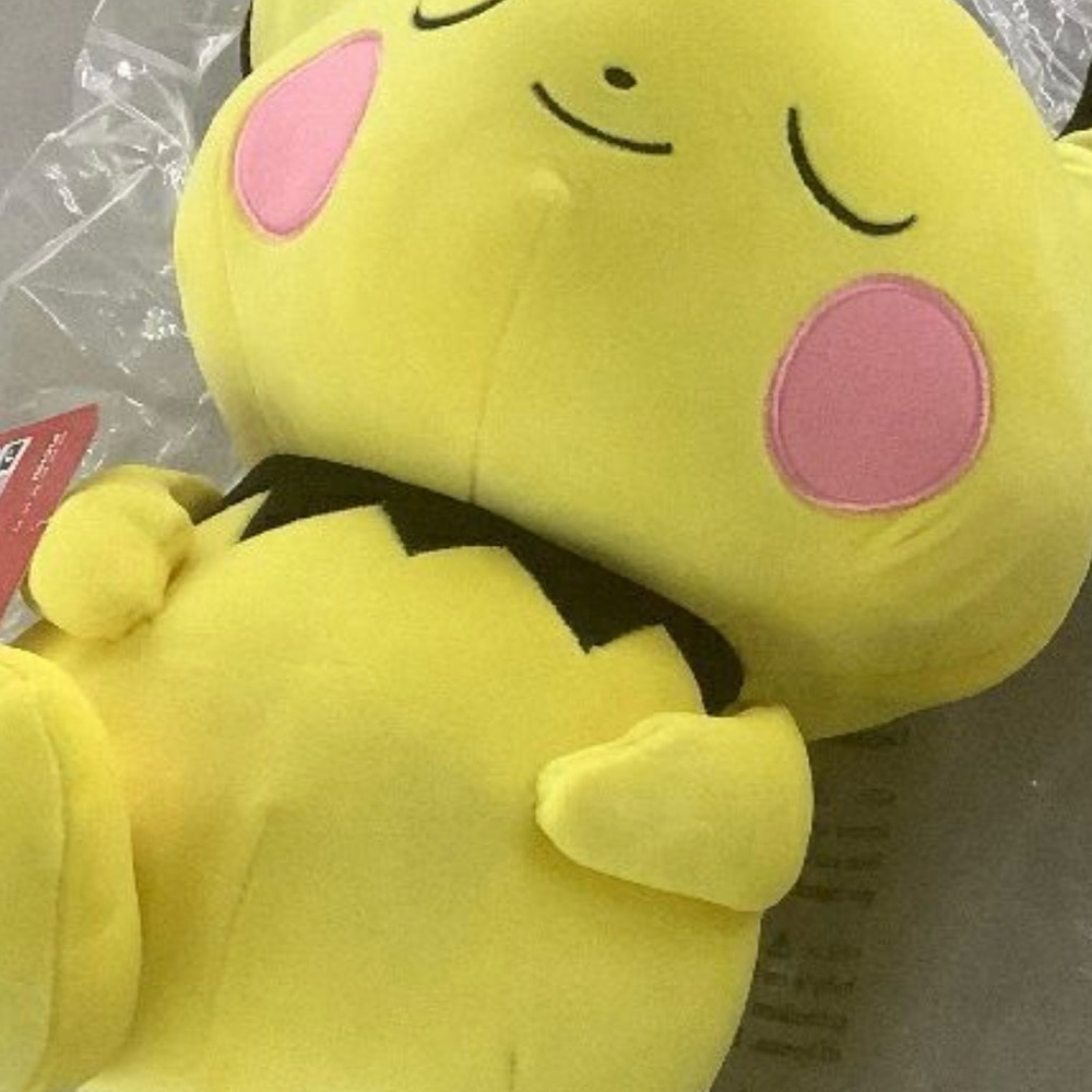 Yellow Plush Toy with Pink Accents